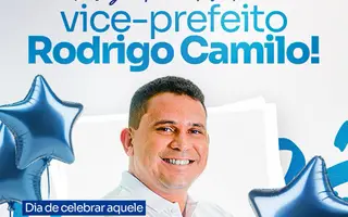 Prefeitura parabeniza vice-prefeito Rodrigo Camilo