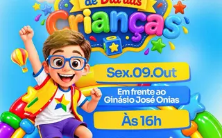 Festa de Dia das Crianças em Santo André nesta sexta-feira (09)