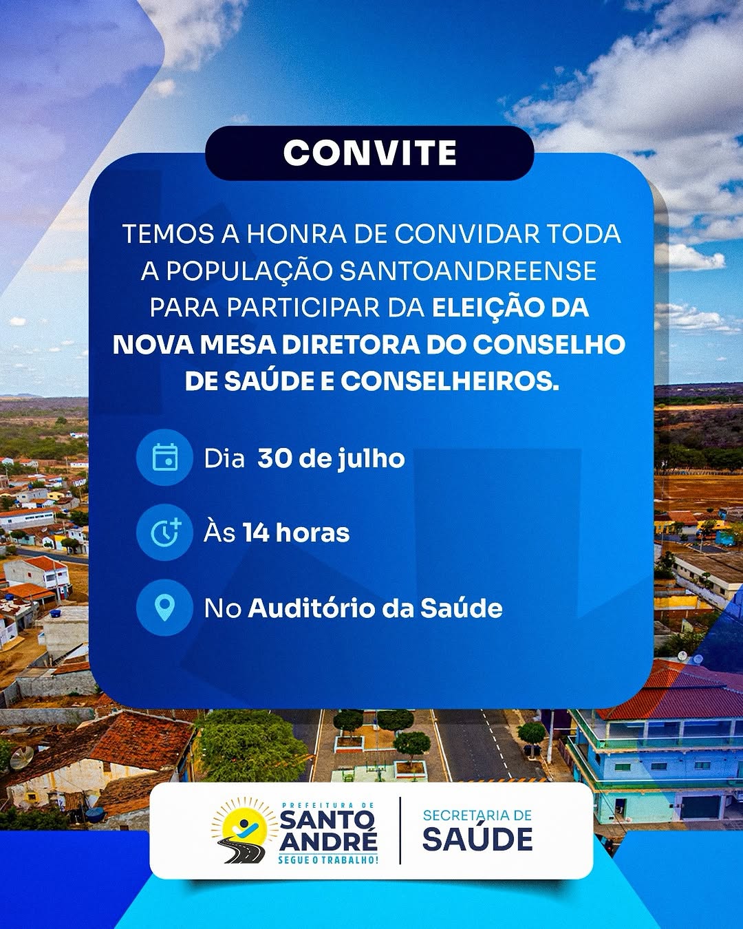 ✅ Convidamos toda a população santoandreense para participar da eleição da nova mesa di...