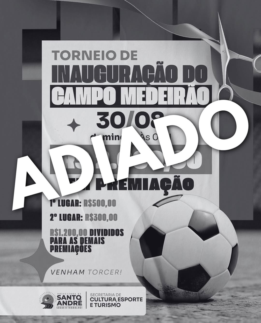 Torneio de Estreia do Campo Medeirão é adiado em solidariedade a estudante acidentada