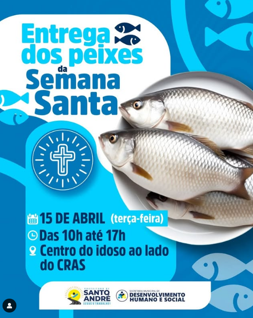 Peixe da Semana Santa será distribuído dia 15 em Santo André com apoio dos ACS