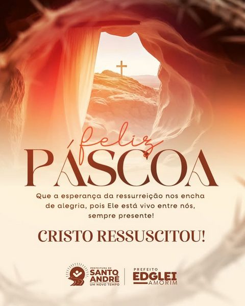 Feliz e abençoada Páscoa!