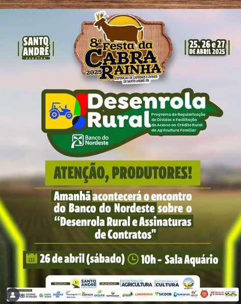 Banco do Nordeste realiza encontro sobre \"Desenrola Rural\" para produtores de Santo André