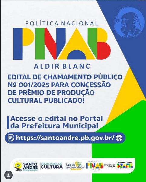 Publicado edital de chamamento público para concessão de prêmio de produção cultural em Santo André