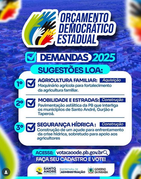 Santo André realiza reunião preparatória para o Orçamento Democrático Estadual nesta quarta (28)