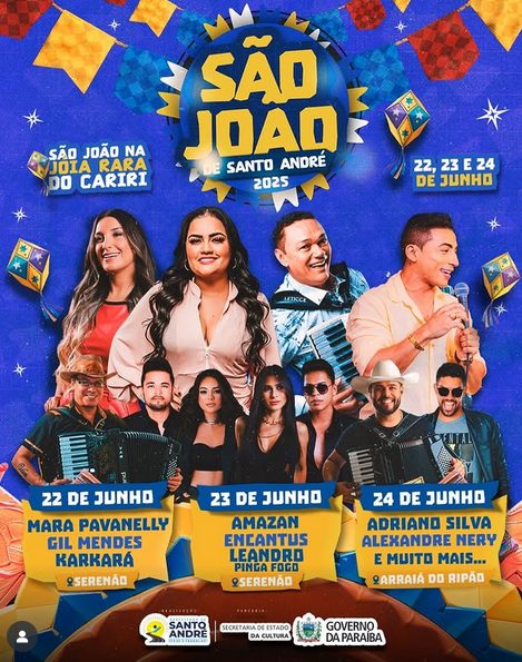 Vem aí o melhor São João da região: dias 22, 23 e 24 de junho em Santo André!