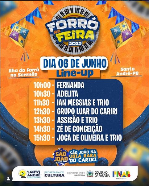 Sextou na Feira! Forró animado nesta sexta-feira (06) em Santo André