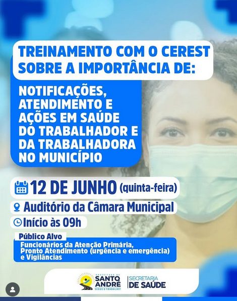 Prefeitura de Santo André convoca funcionários da saúde para treinamento na próxima quinta-feira (12)