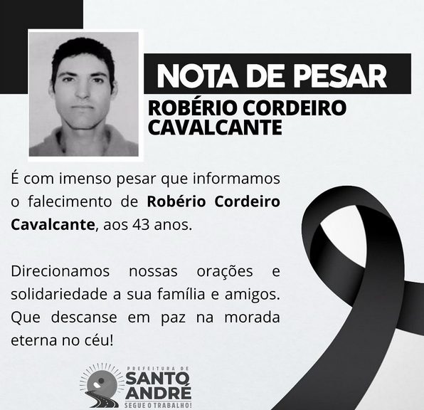 Luto: falece Robério Cordeiro Cavalcante