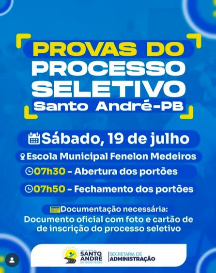 Provas do Processo Seletivo
