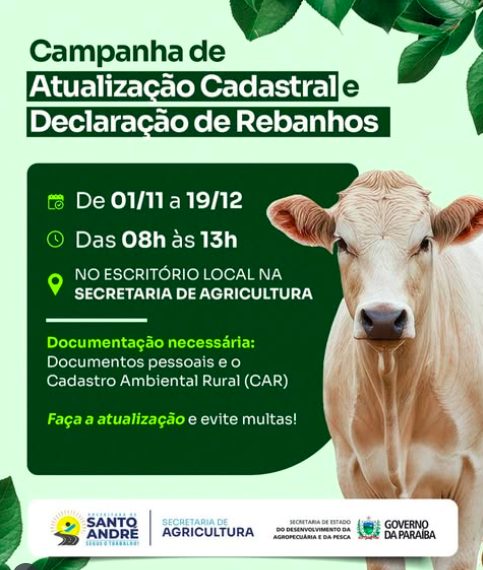 Campanha de Atualização Cadastral e Declaração de Rebanhos