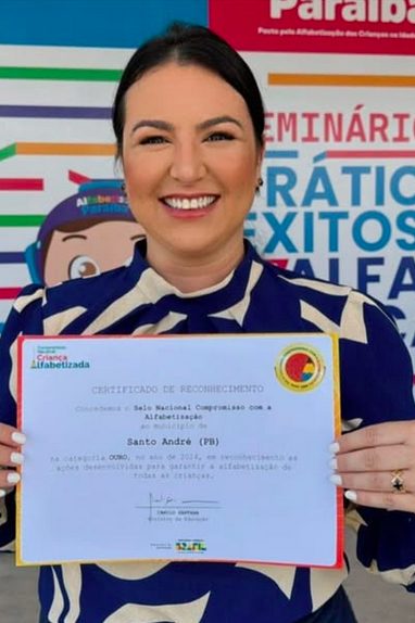 A secretária de Educação, Camila Buriti, representou Santo André no II Seminário de Boas Práticas do Programa Alfabetiza Mais Paraíba, realizado em João Pessoa