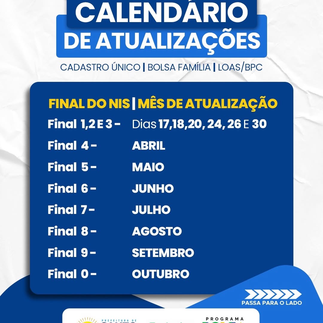 Atualização Cadastral Urgente para Beneficiários do CadÚnico e Programas Sociais