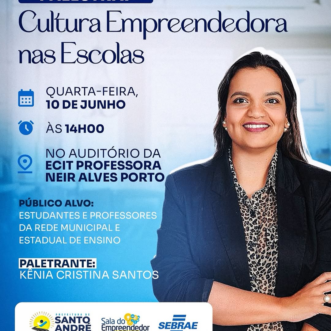 Cultura Empreendedora: Palestra para Alunos e Docentes em 10 de Junho