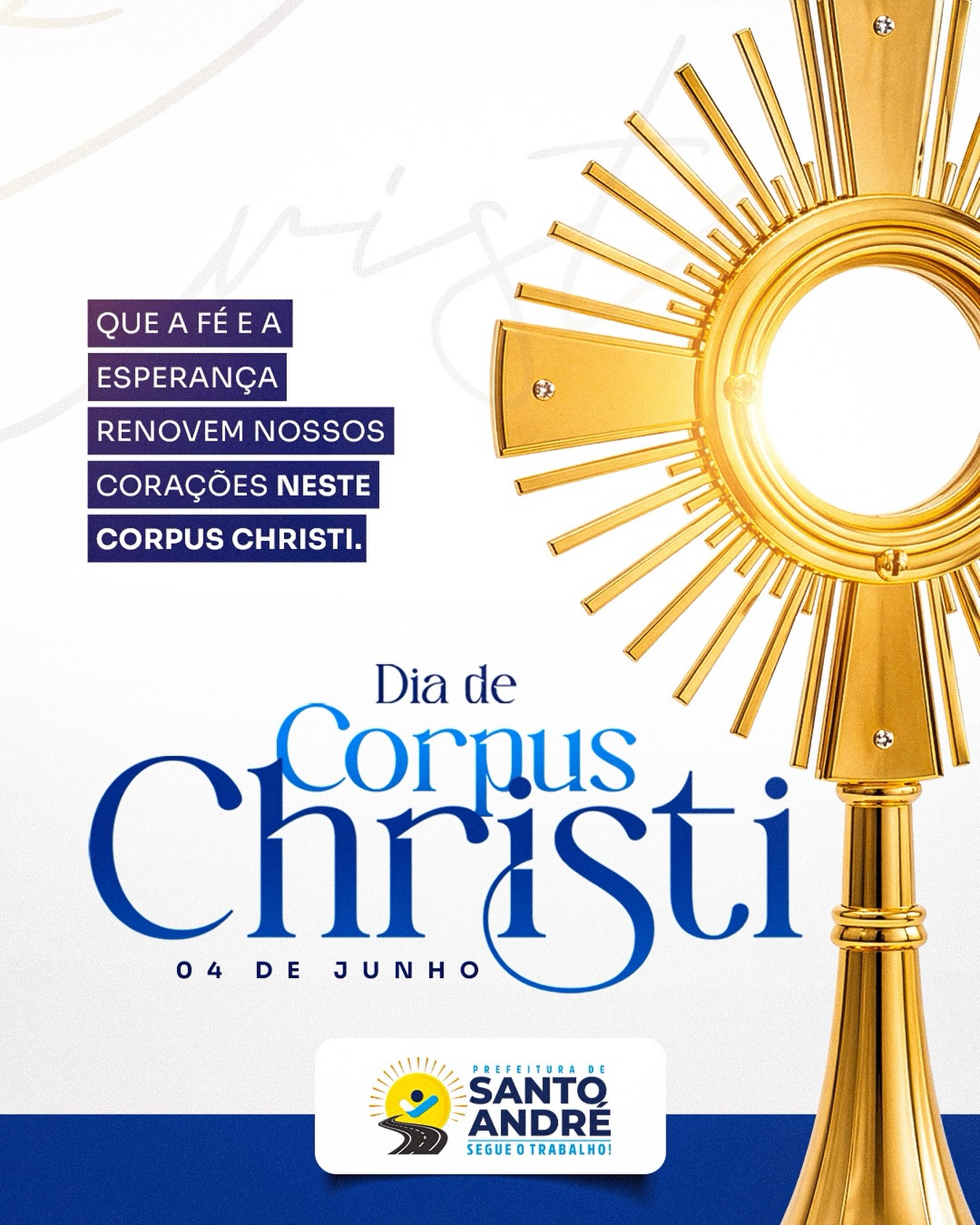 Prefeitura de Santo André celebra Corpus Christi com mensagem de fé e união